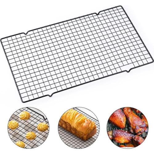 1pcs Single Layer Stainless Steel Biscuit Bread Cake Cooling Rack Drip Dry Rack Cooling Grid Baking Pan Household Baking Tools