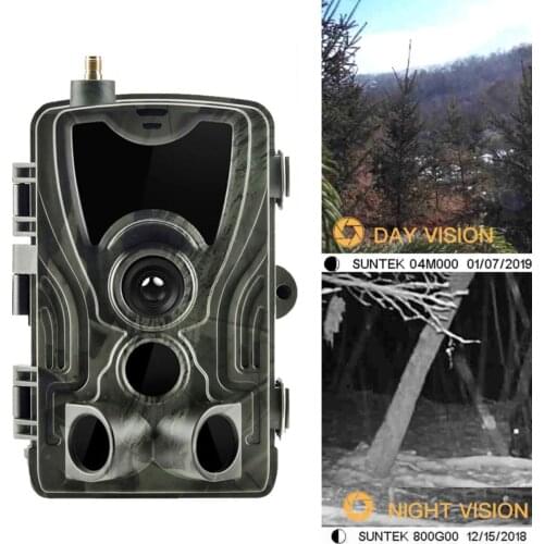 HC801M 2G Hunting Trail Camera 16MP 1080P MMS/SMTP/SMS Wildlife Camera 0.3s Trigger Photo Traps Night Vision Hunter Camera