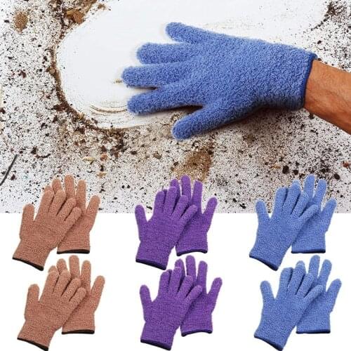 Microfiber Dusting Gloves Nooks Cleaning Gloves Cranny Dusting Gloves for Kitchen House Cleaning Cars Trucks Dusting Cleaning