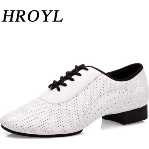 2021 New Mens Ballroom Dance Shoes Tango Jazz Latin Dancing Shoes For Man Boys Adults Soft PU 2CM Low Heel Party Wedding Shoes