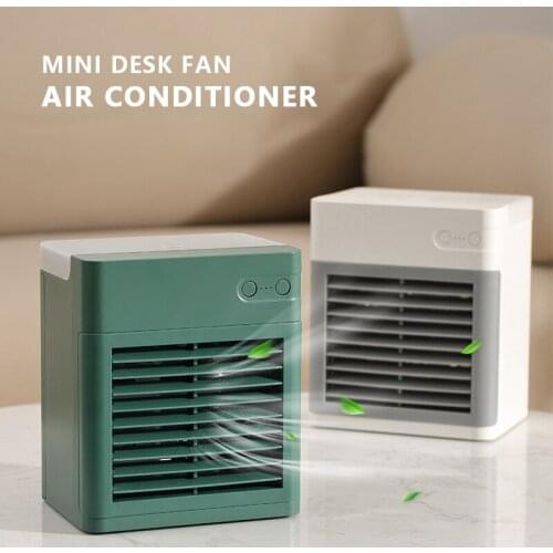 Air Cooler Fan Mini Portable USB Air Conditioner 3 Colors Light Desktop Air Cooling Fan Humidifier Purifier For Office Bedroom