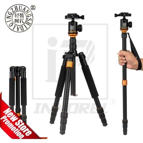 Aluminium Alloy Beike QZSD Q999S Professional Photographic Portable Tripod Kit Monopod Ball head For Travel DSLR Camera