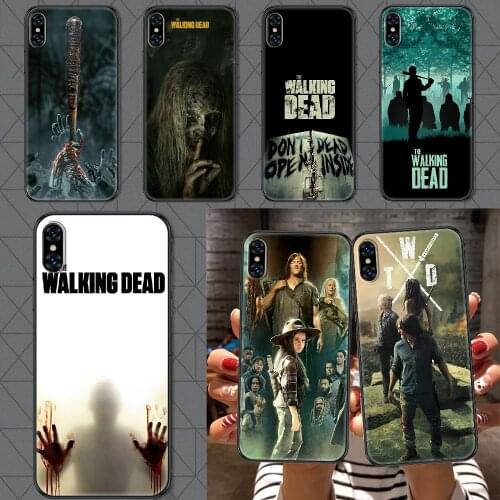 TV The Walking Dead Phone Case Cover Hull For iphone 5 5s se 2 6 6s 7 8 12 mini plus X XS XR 11 PRO MAX black pretty coque tpu