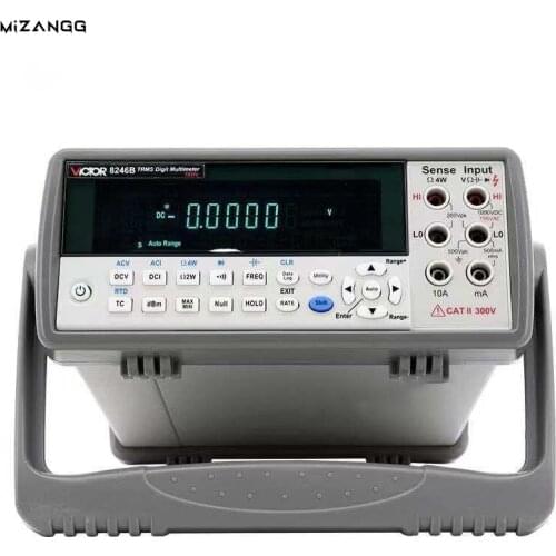 VC8246B Desktop Digital Multimeter 4-1/2 Bit VFD Display Autoranging Digital Multimeter Bench Top Multimeter 110V-220V