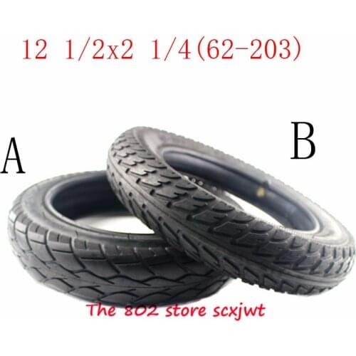 12 1/2 X 2 1/4 ( 62-203 )inner and outer tire fits Many Gas Electric Scooters For ST1201 ST1202 e-Bike 12 1/2*2 1/4 wheel tyre