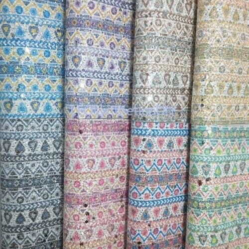 1PC 21X29CM Synthetic Letaher, Cuero Sintetico Printed Glitter Leather For Making Bows Accessories LEOsyntheticoDIY T163A