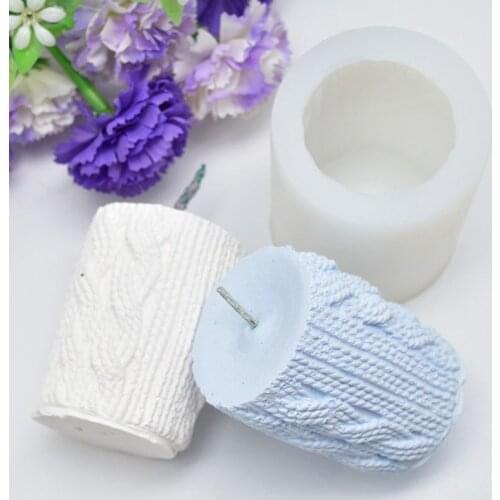 3D Sweater Sleeve Shaped Candle Mold Silicone Aroma DIY Cake Mold Candle Gypsum Clay Making DIY Cake Chocolate Decor