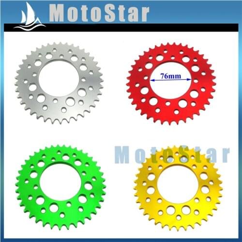 428 39 Teeth 76mm Aluminum Billet Rear Sprocket For 50cc 190cc Braaap Atomic Pitpro Pitster Pro DHZ SSR Piranha Pit Dirt Bike
