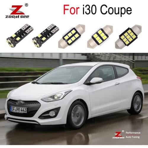 12pcs White LED interior room reading lights bulb kit For Hyundai i30 Coupe (2013-2020)