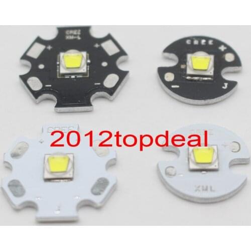 Cree XLamp XM-L2 XML2 T6 10W Cool White 6500K High Power LED Light Emitter Diode on 12/14/16/20mm Black or White PCB