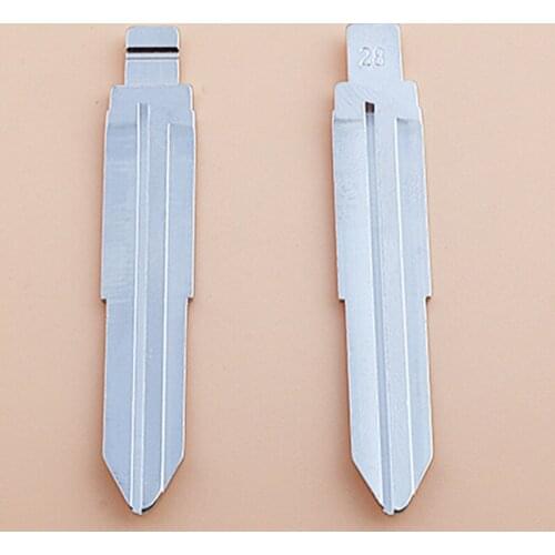 DAKATU Metal Blank Uncut Flip KD/VVDI/JMD Remote Key Blade #28 For Kia Accen Rio New Refine For Hyundai Elantra key blade
