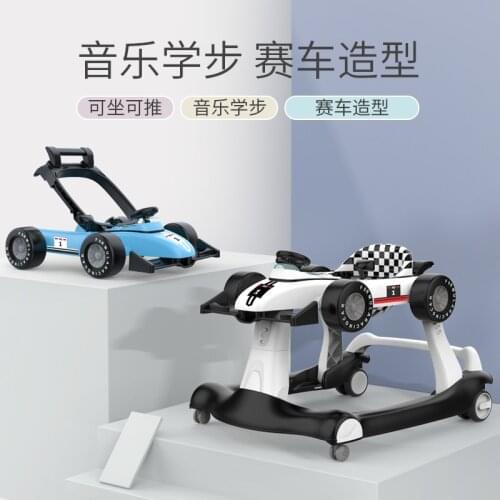 Infant walker boy baby anti-o-leg girl multifunctional learning to walk can sit and push dual-use