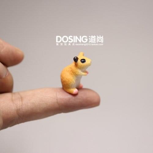 Wild Animal Little Hamster Model Ornaments Cute Small Mouse Fairy Garden Miniature Accessories Decor Action Figure Figurine Toys