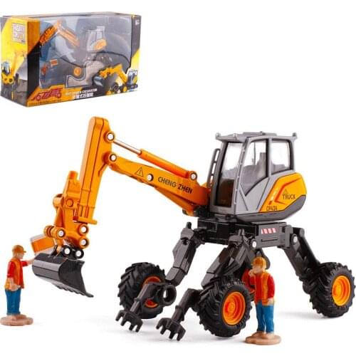 1:50 Scale Spider Excavator Alloy Engineering Car Children Model Toy Vehicle Collection Series Traffic Decoration Children Gift