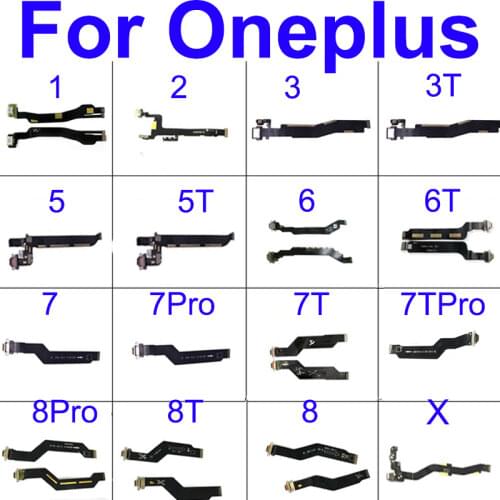 USB Charging Flex Cable For Oneplus 1+1 2 X 3 3T 5 5T 6 6T 7 78 8T pro USB Charger Port Connector Flex Cable Replacement Repair