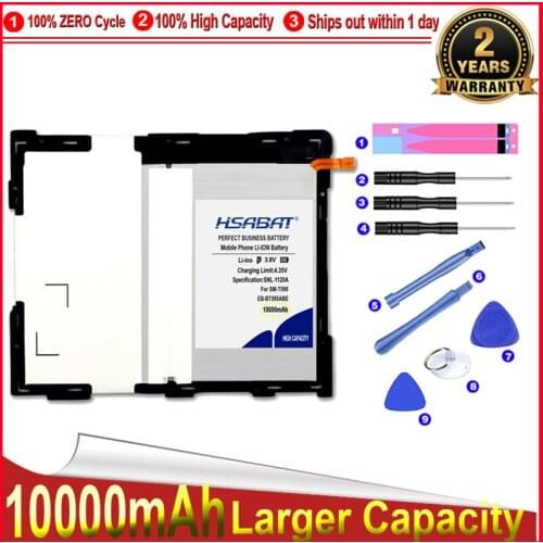 HSABAT 0 Cycle 8500mAh EB-BT595ABE Battery for Samsung Galaxy Tab A2 10.5 SM-T590 SM-T595 T595 SM-T835 / Tab A2 XL Accumulator