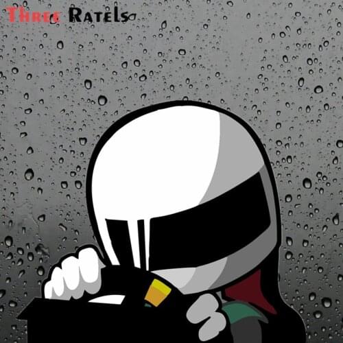 Three Ratels FC242 Cool Funny 3D FR LEGENDS Peeking Sticker JDM Stickers For DIY Sticker On Suitcase Luggage