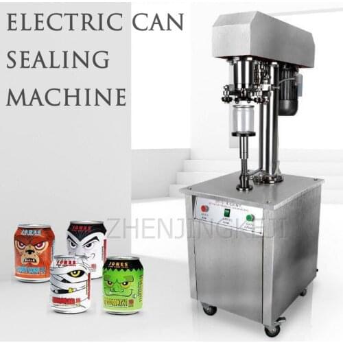 Commercial Seal Tank Machine Tinplate Cover Tools Drink Easy Pull Can Stainless Steel Electric Seal Mouth Equipment Single Motor