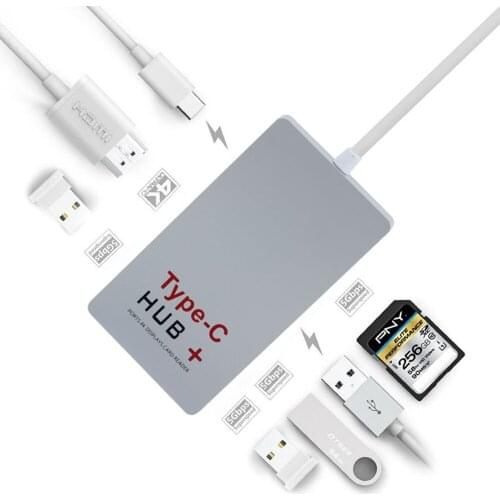 5 in 1 USB 3.1 Type C HUB with 4K HDMI USB 3.0 HUB SD Card Reader USB-C Type C Combo HUB