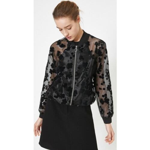 Женские черные куртки Koton China At AliExpress