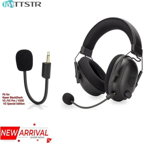 Mic for Razer BlackShark V2 V2Pro V2SE Wireless Gaming Headsets Noise Cancelling 3.5mm Jack Boom PC Game Sound Microphone V2 Pro