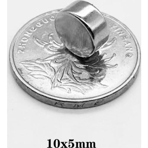 10/20/30/50/100/150PCS 10x5 mm Powerful Neodymium Magnet 10mmx5mm Search Diameter Disc Magnet 10x5mm Round Magnets 10*5