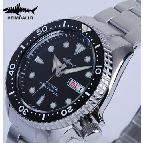 Heimdallr SKX007 Mens Diving Watch Sapphire 20ATM Waterproof NH36A Automatic Movement Mechanical Watch 316L Stainless Band