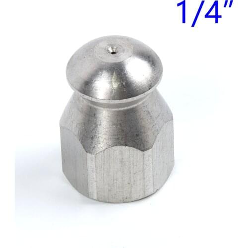 1/4" Pressure Washer Drain Rotary Sewer Cleaning Female Nozzle Jet Garden Washer Hose Nozzle Sprayer Sprinkler Cleaning Tool