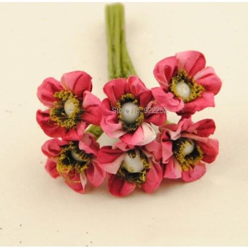 Handmade cheap artificial mulberry paper roses bouquet,diy craft scrapbooking accessories&decoration for hair garland&decor box