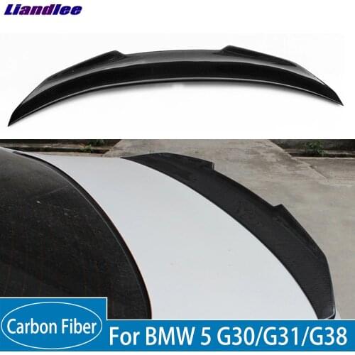 New Real Carbon Fiber Rear Trunk Spoiler Wing Lip P5M Style For BMW 5 Series G30/G31/G38 2016 2017 2018 2019 Rear Spoilers