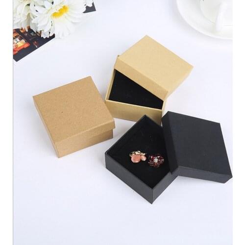 NEW ARRIVAL 10pcs a lot sell Jewelry package ,5x5cm fashion black color For earring/ring /bracelet jewelry good box A90