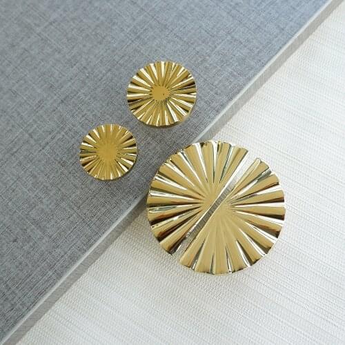 1.26'' Semi-Circular Shape Cabinet Hardware Brass Drawer Pulls Handles Sector Dresser Wardrobe Knob Handle Furniture Hardware