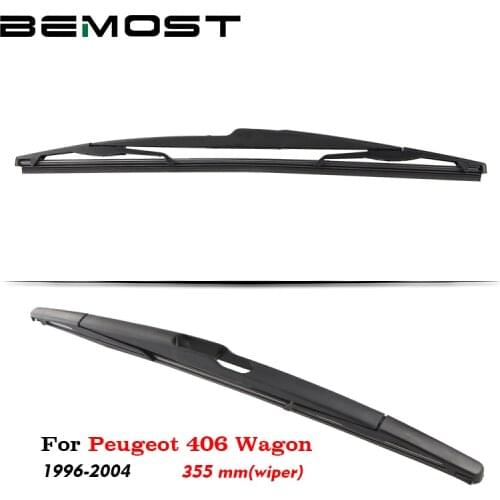 BEMOST Auto Car Rear Windshield Wiper Arm Blades Rubber For Peugeot 406 Wagon 355MM 1996 1997 1998 1999 2000 2001 2002 2003 2004