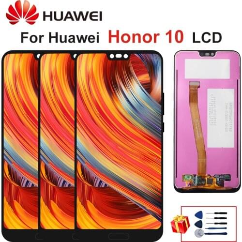 With Fingerprint LCD For HUAWEI Honor 10 LCD Display Touch Screen Digitizer Replacement Assembly For honor10 COL-L29 COL-AL10