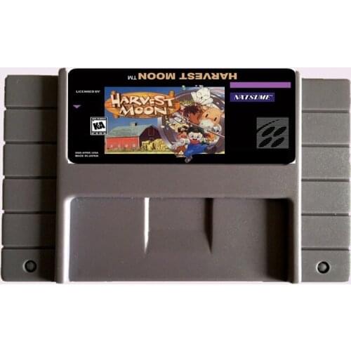 Save File Harvest Moon NTSC 16 Big Gray Game Card For USA Version Game Player