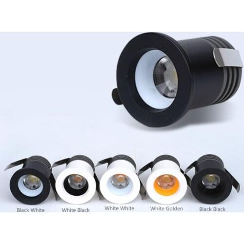 35 mm Cutout Recessed Mini Downlight 3W 110V 220V Dimmable Cree Chip Spot Led Light Jewelry Wine Cabinet Lamp
