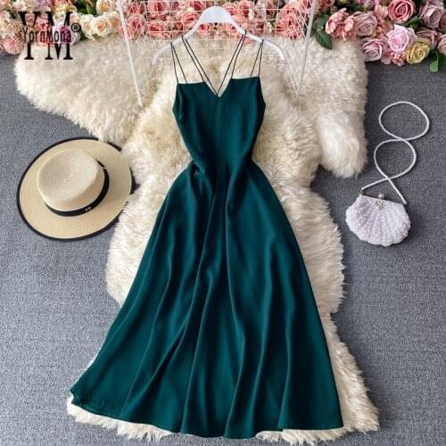 Зеленые летние платья YORNMONA China At AliExpress