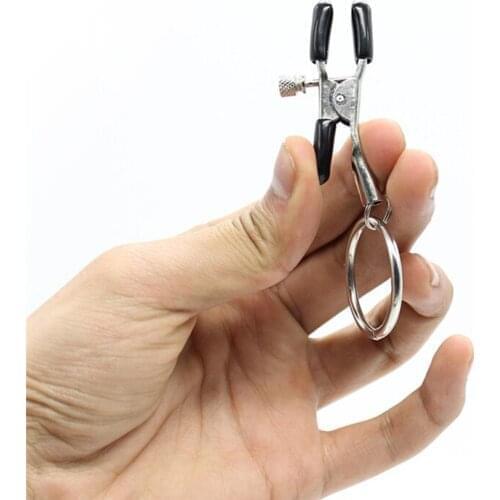 Nipple Clamps The Circle Sex Bondage Breast Clitoris Clamp Slave Metal chain Breast Clip SM For Couples Game Sex Toy Adult Game