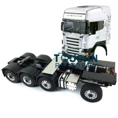 1/14 RC LESU Metal Chassis Her Sca Cabin 8*8 RC Tractor Truck Model Car THZH0320
