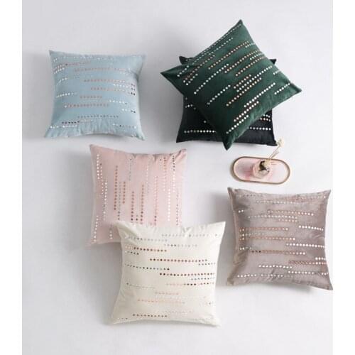1pc Fashion Diamonds Ironing Cushion Covers Luxurious Decoration Throw Pillowcases 100% Polyester Without Filler