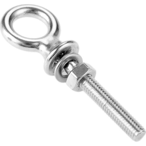 1pc Lifting Eye Bolt Eyebolts with Nut & Washer Stainless Steel Round Ring Hook Bolt Screw Fasterners for Boats M6 M8