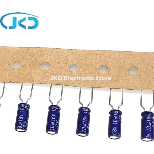50Pcs 10uF 16V Panasonic BP 5x11mm 16V10uF Top Grade Bipolar Audio Capacitor