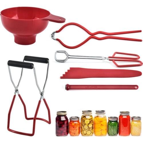 8PCS/Set Stainless Steel Anti Scald Clip Set Non-Slip Tin Lifting Clamp Canning Jar Lifter