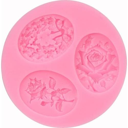 Rose Mold DIY Flower Baking Silicone Cake Decorating Tool Pastry Fondant Sugarcraft Mould Chocolate Biscuits Cookies Kitchen