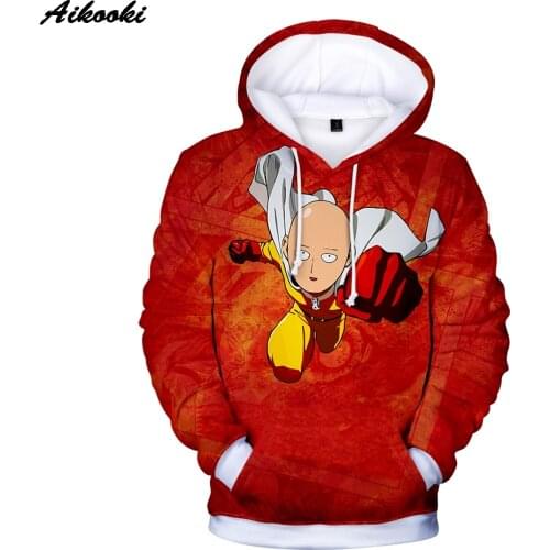 One punch man 3D Hoodies Men/Women Aikooki New Fashion Casual Anime Hoodie 3D Print One punch man Mens 3D Hoodies Sweatshirts