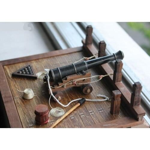 Classic Warship model cannon assemble Scale 1/30 The deck cannon model kit