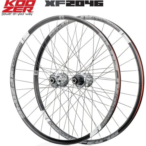 KOOZER XF2046 mountain bike aluminum alloy wheels 26/27.5/29 inches, front 2 rear 4 bearings MTB XD wheels