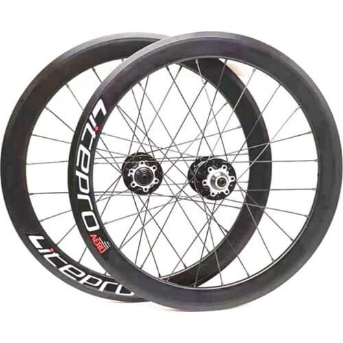 Litepro AERO 16 Inch 349 V Disc Brake 11 Speed Wheelset 4 Sealed Bearing Alloy Wheels BMX Bicycle 30mm Rims For Folding Bike