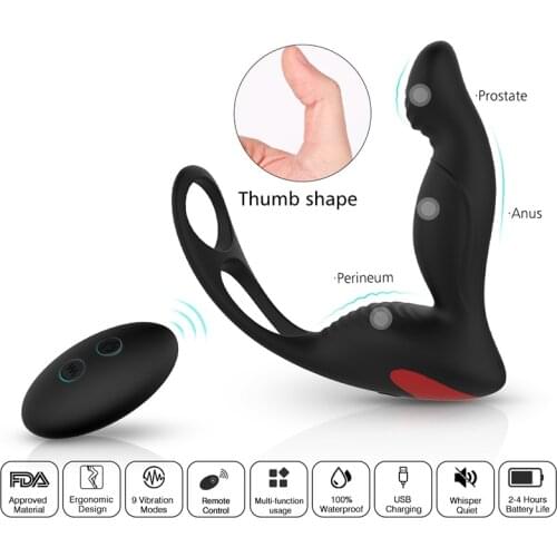 Male Prostate Massager Vibrator Stimulator Sex Toys For A Couple Men Gay Adults Sexshop Masturbator Strap-on Vibrators Anal Plug