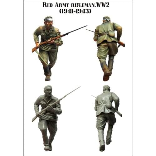 1/35 model kit resin kit Soviet soldiers attack 41-43